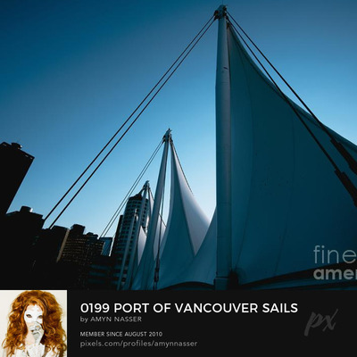 0199 Port of Vancouver Sails Canada Place Waterfront Vancouver